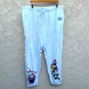 Nightmare before Christmas Plus size white tie sweats
